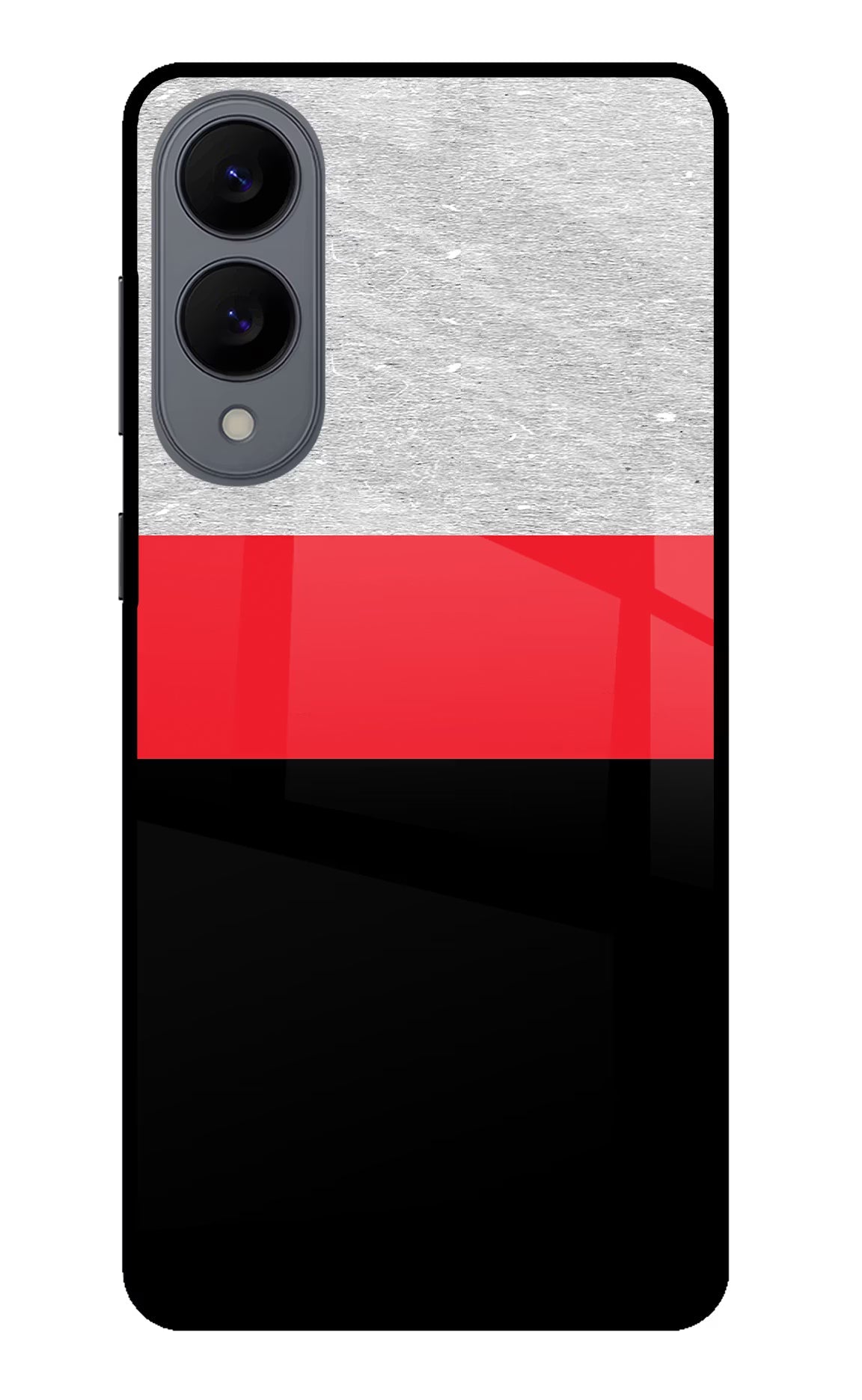 Tri Color Pattern Samsung S25 Edge Glass Case