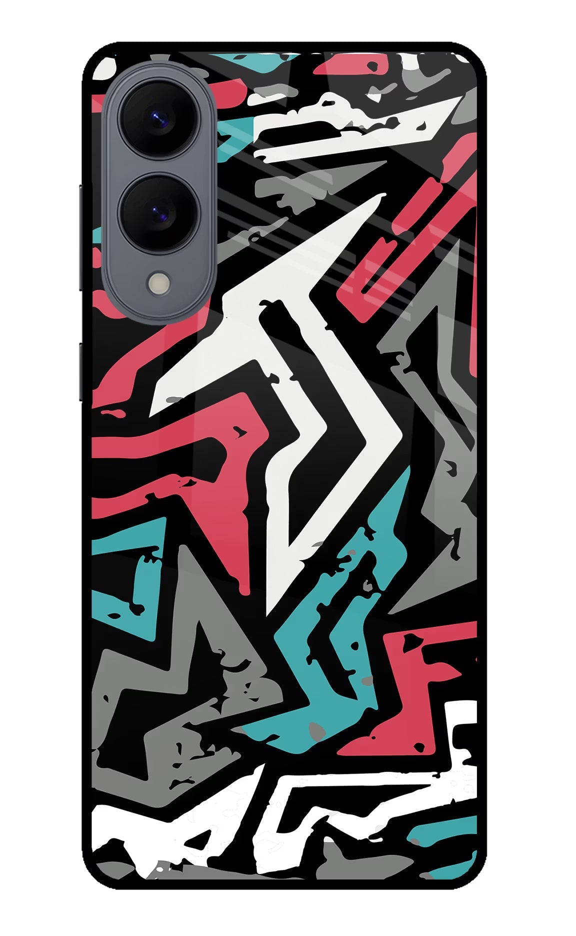 Geometric Graffiti Samsung S25 Edge Back Cover