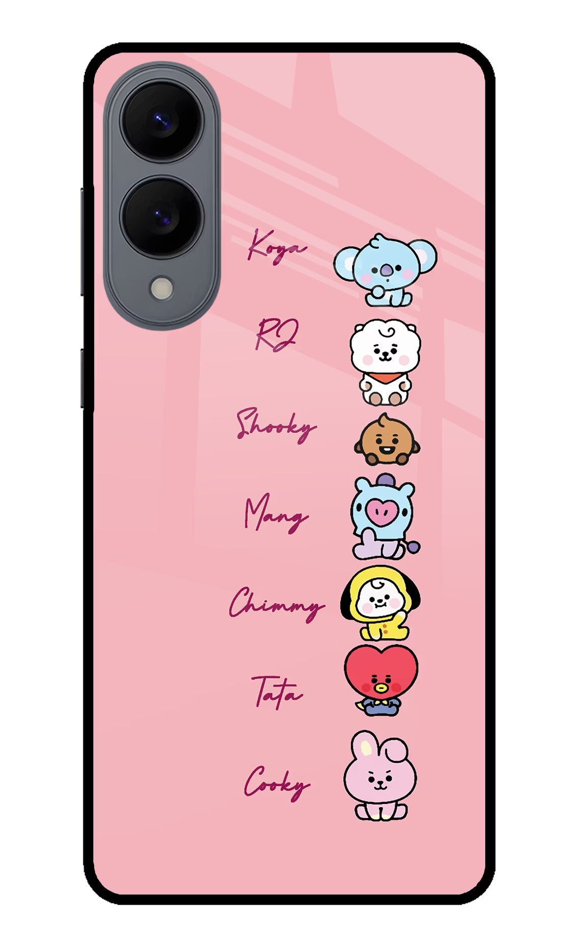 BTS names Samsung S25 Edge Back Cover