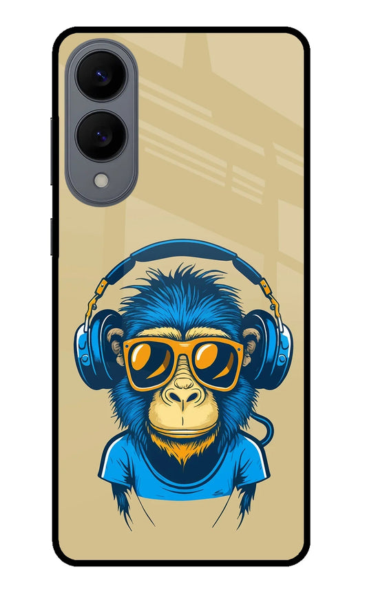 Monkey Headphone Samsung S25 Edge Glass Case