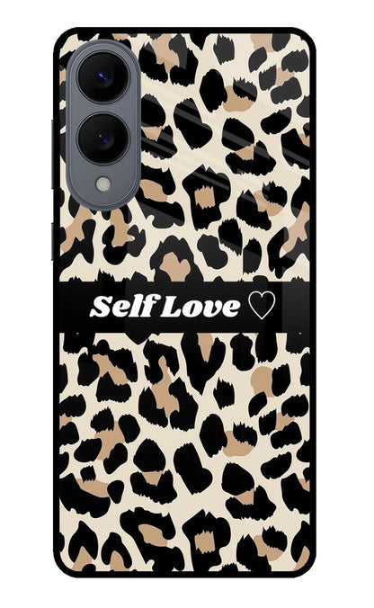 Leopard Print Self Love Samsung S25 Edge Back Cover