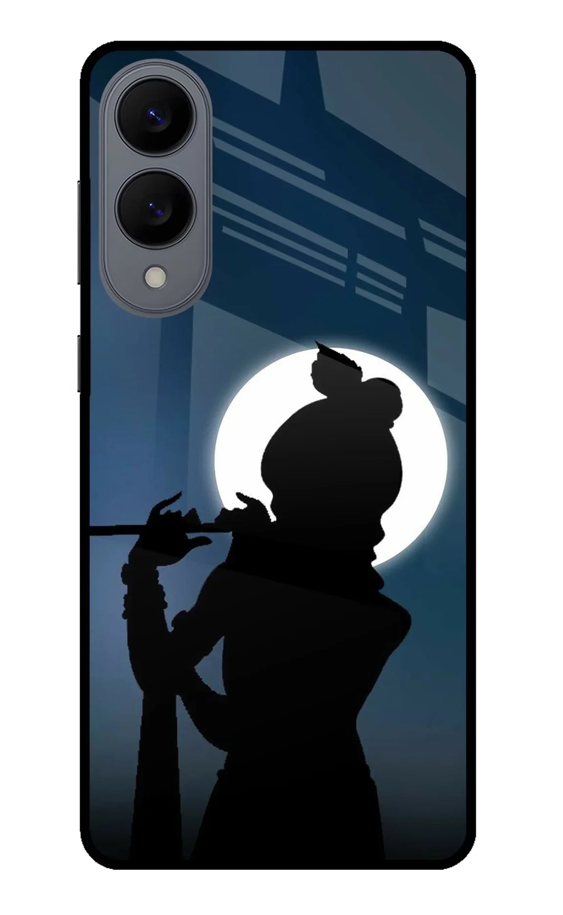 Shri Krishna Silhouette Samsung S25 Edge Glass Case