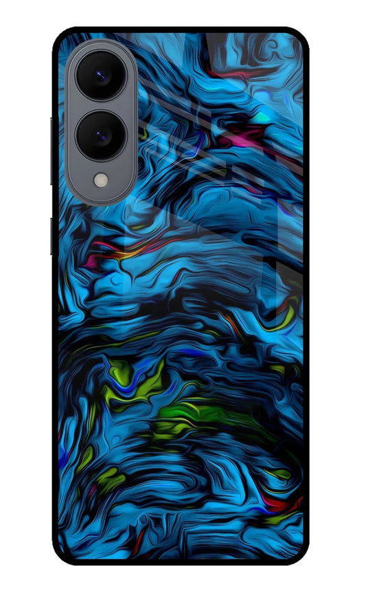 Dark Blue Abstract Samsung S25 Edge Glass Case