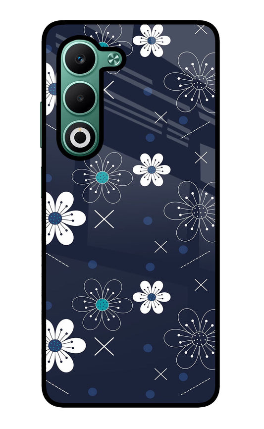 Flowers Oppo A5 5G Glass Case
