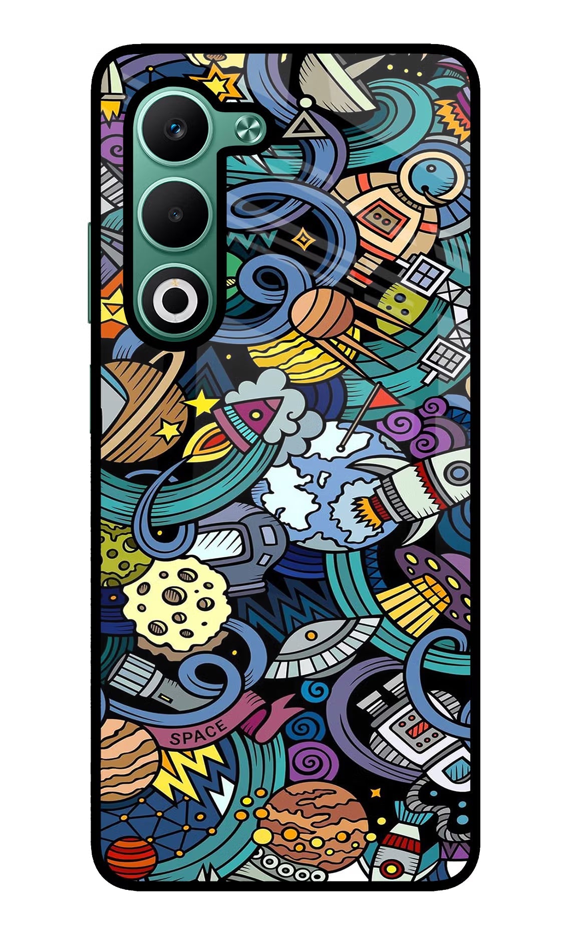 Space Abstract Oppo A5 5G Back Cover