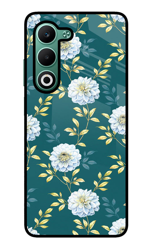 Flowers Oppo A5 5G Glass Case