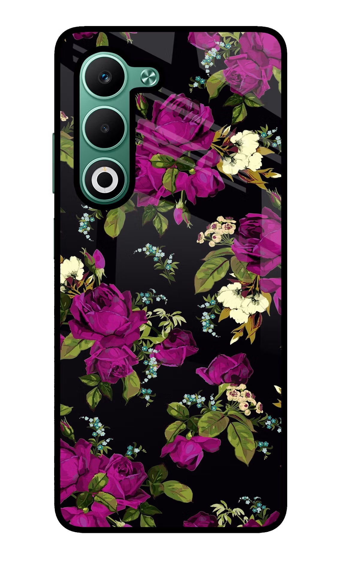 Flowers Oppo A5 5G Glass Case