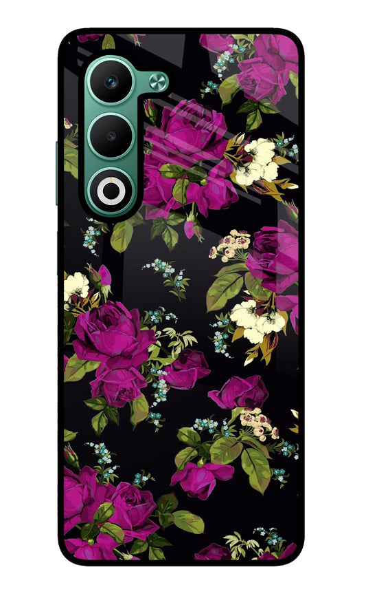 Flowers Oppo A5 5G Glass Case
