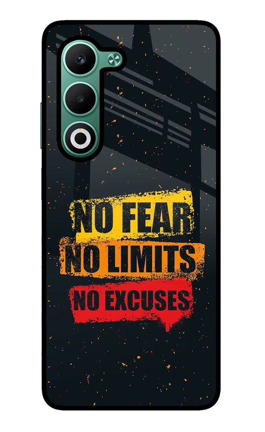 No Fear No Limits No Excuse Oppo A5 5G Glass Case