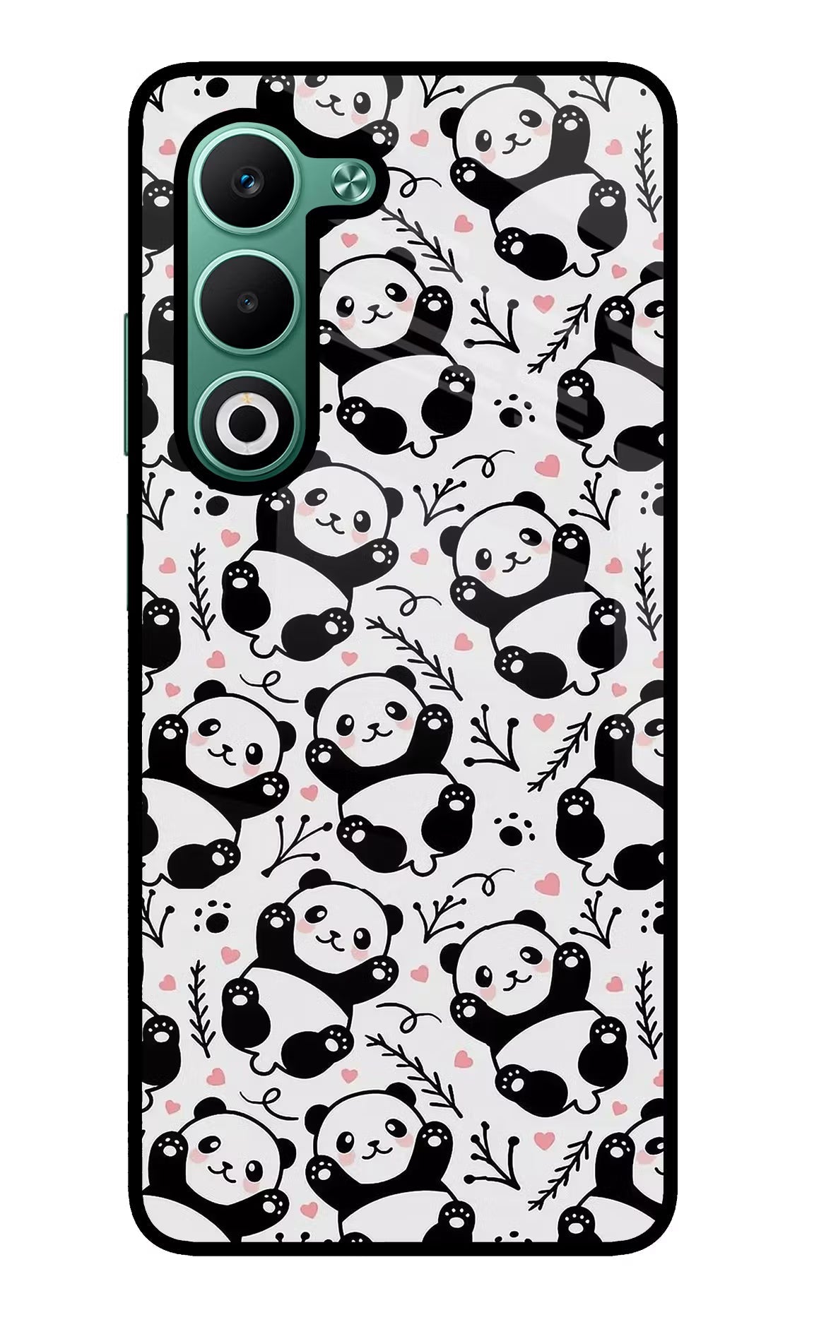 Cute Panda Oppo A5 5G Glass Case
