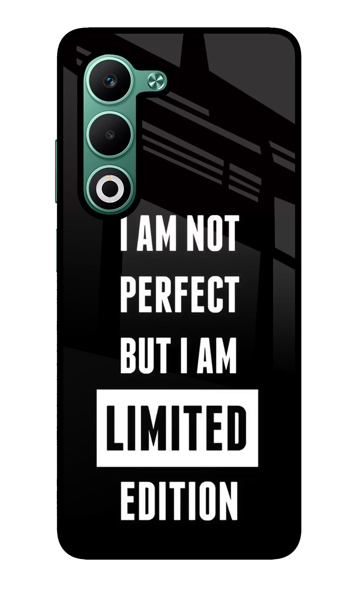 I Am Not Perfect But I Am Limited Edition Oppo A5 5G Glass Case