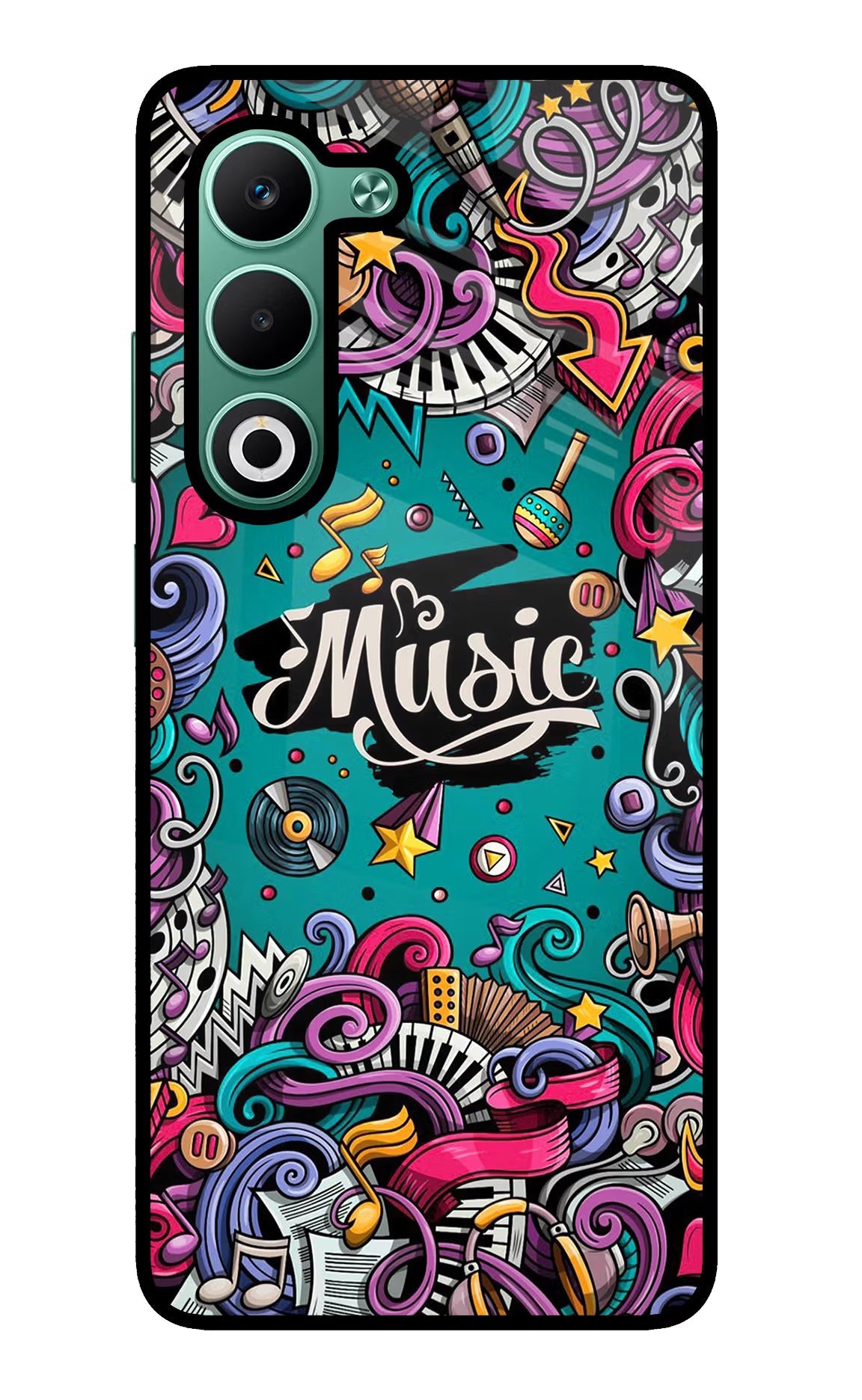 Music Graffiti Oppo A5 5G Back Cover