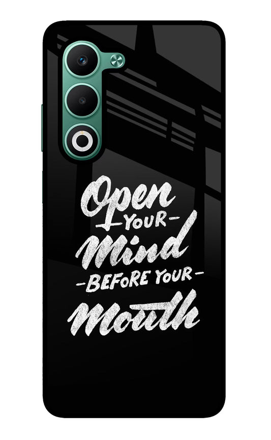 Open Your Mind Before Your Mouth Oppo A5 5G Back Cover