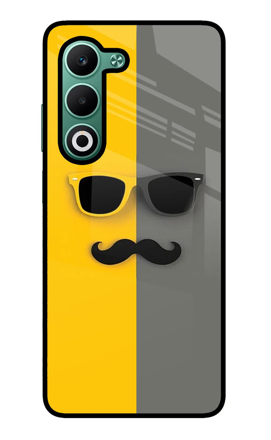 Sunglasses with Mustache Oppo A5 5G Back Cover