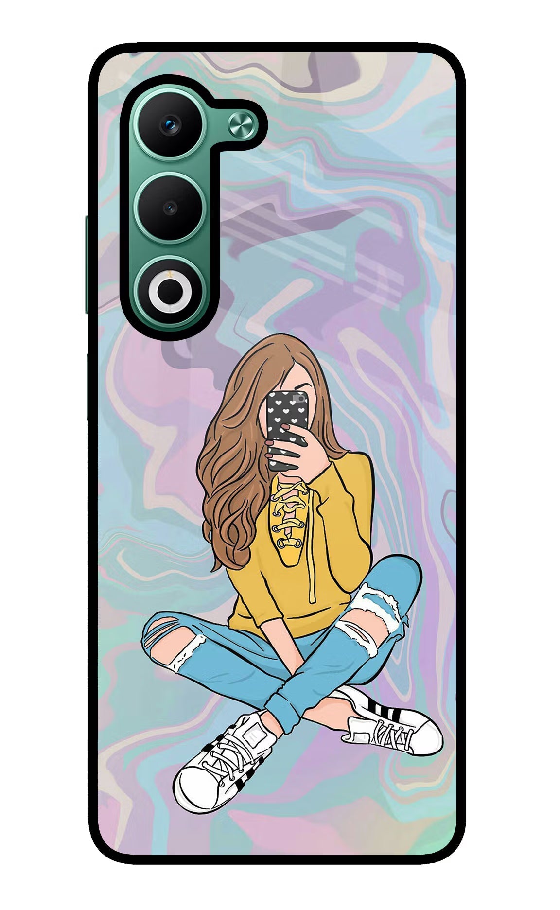 Selfie Girl Oppo A5 5G Back Cover