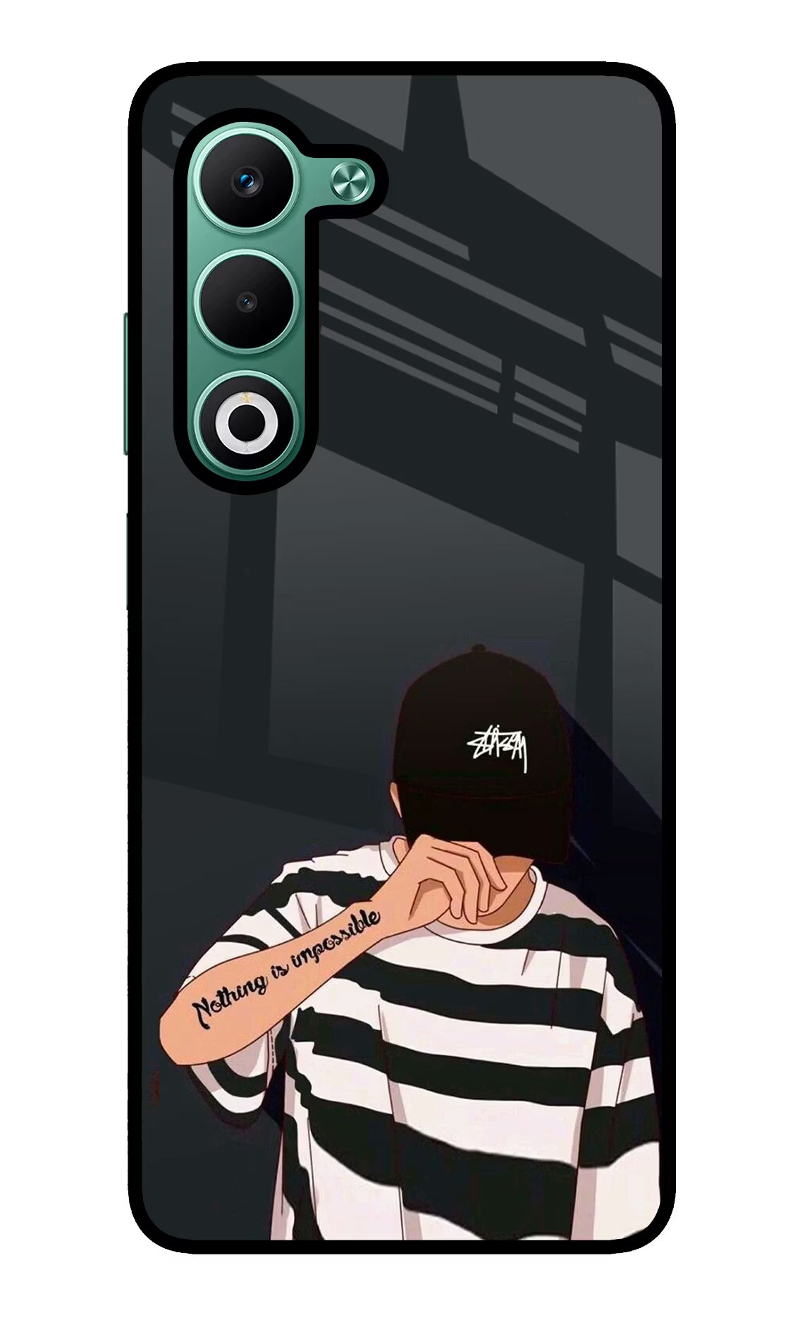 Aesthetic Boy Oppo A5 5G Glass Case