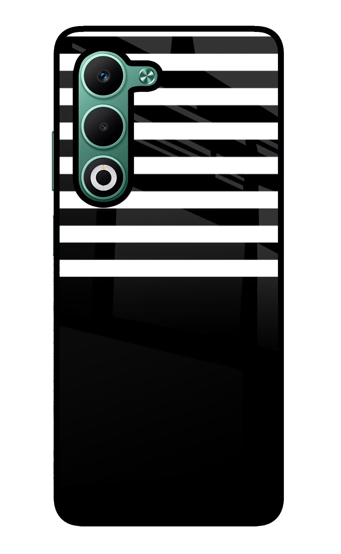 Black and White Print Oppo A5 5G Back Cover