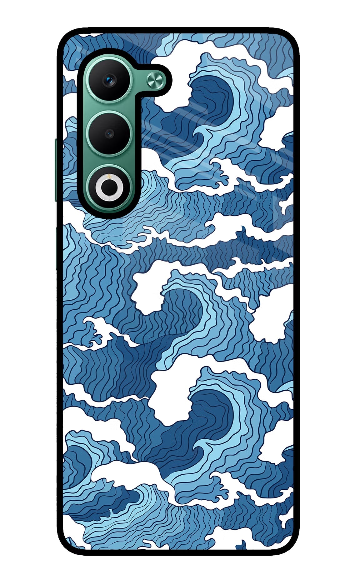 Blue Waves Oppo A5 5G Back Cover