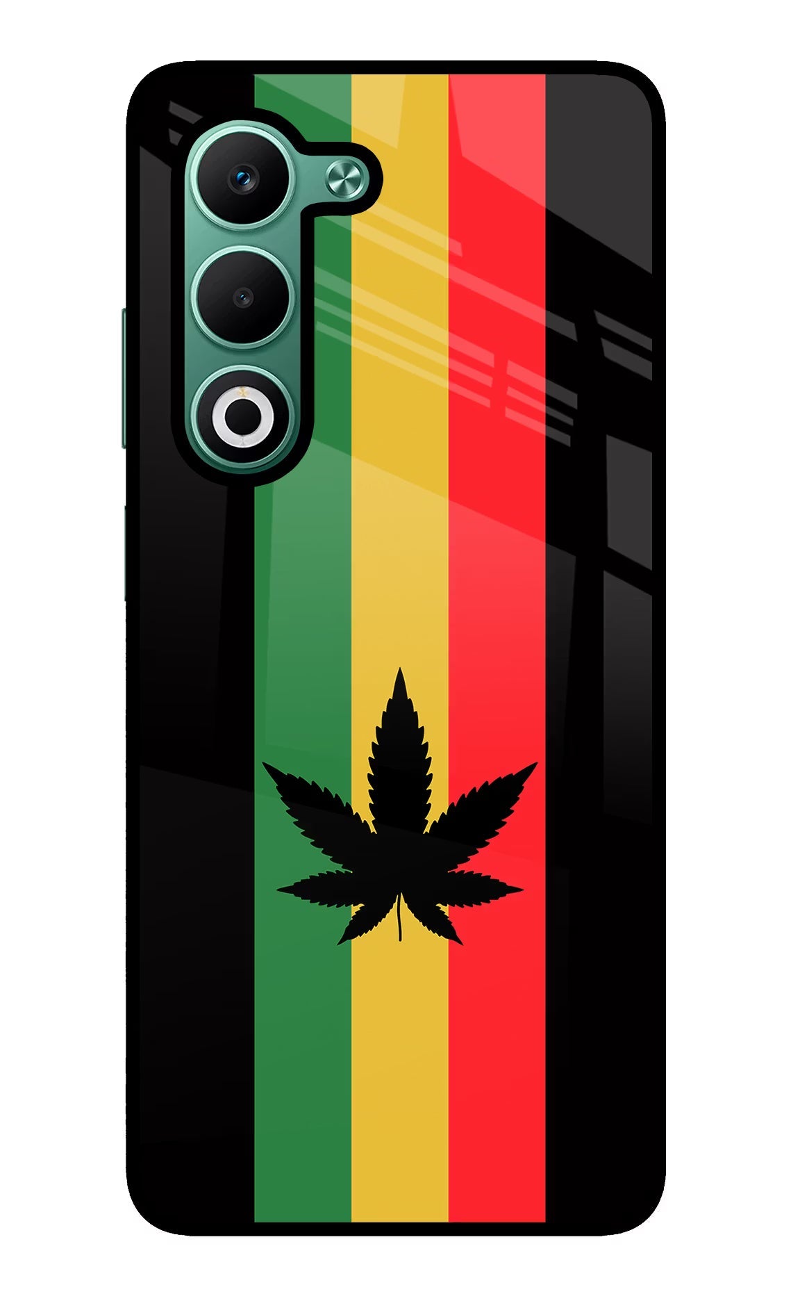 Weed Flag Oppo A5 5G Glass Case