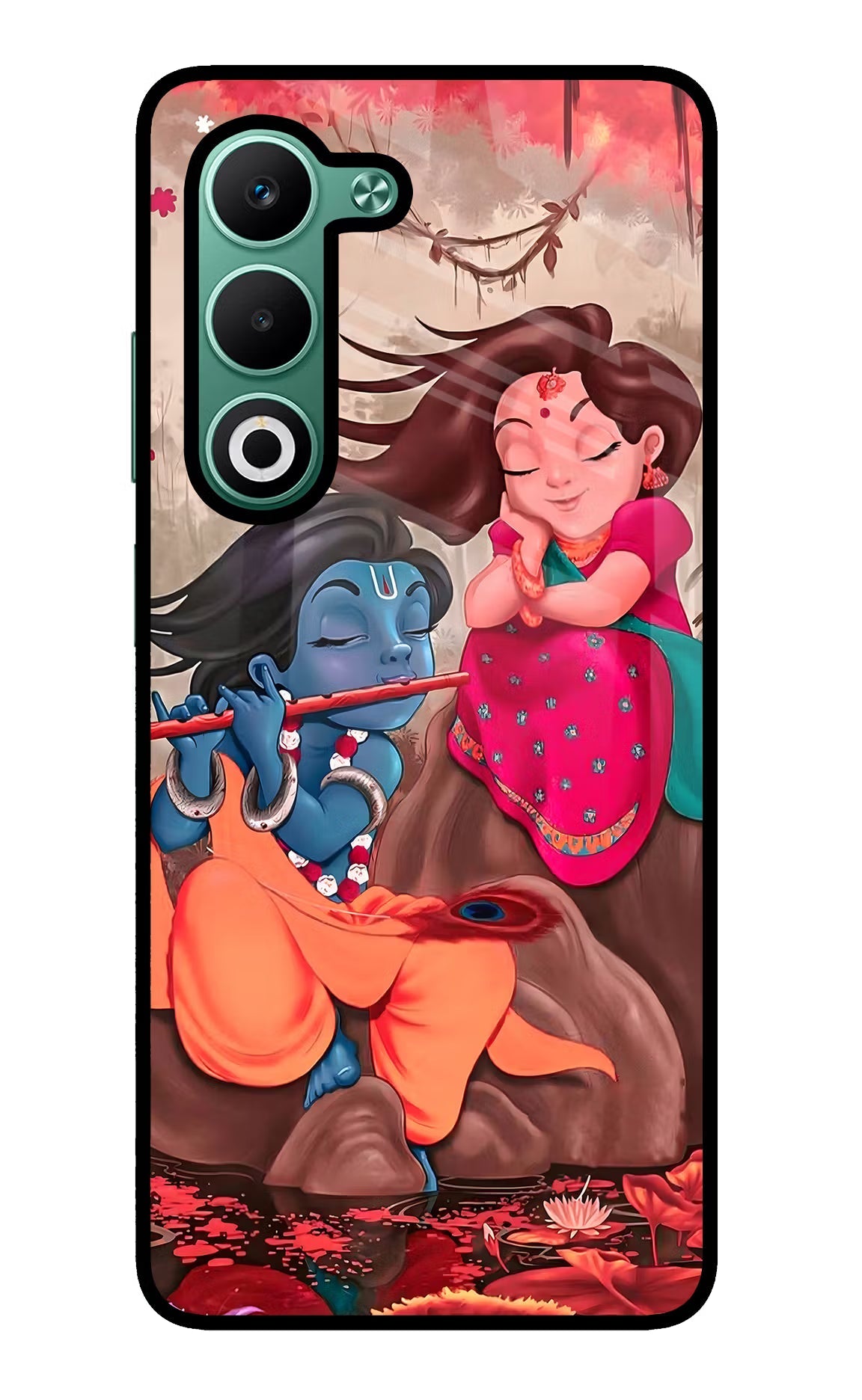 Radhe Krishna Oppo A5 5G Glass Case