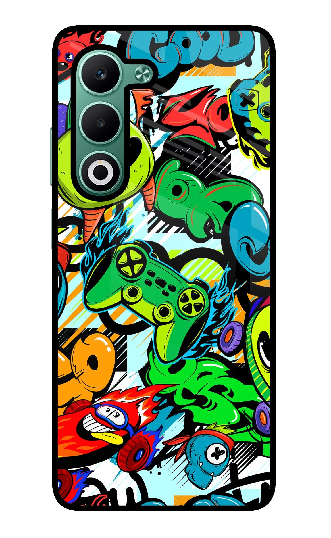 Game Doodle Oppo A5 5G Glass Case