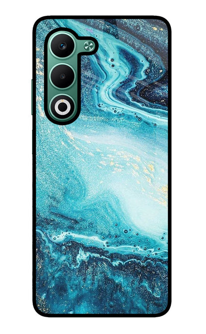 Blue Glitter Marble Oppo A5 5G Back Cover