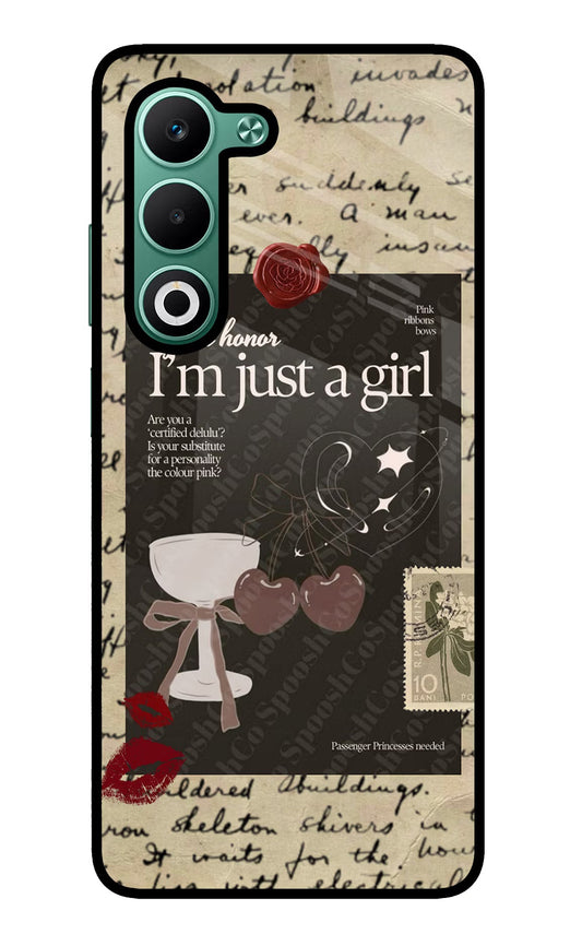 I am just a girl Oppo A5 5G Glass Case