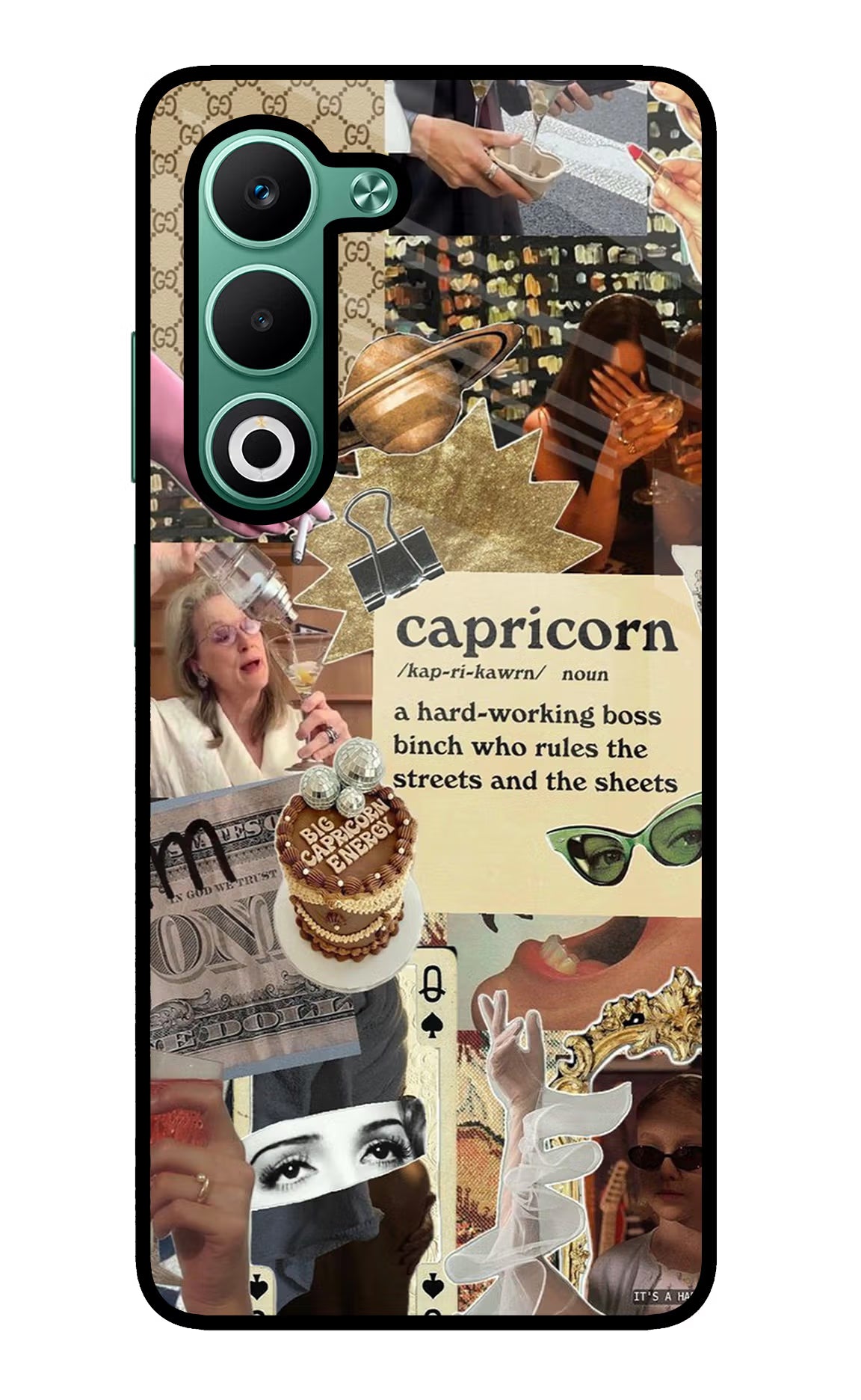 Capricorn Zodiac Oppo A5 5G Glass Case