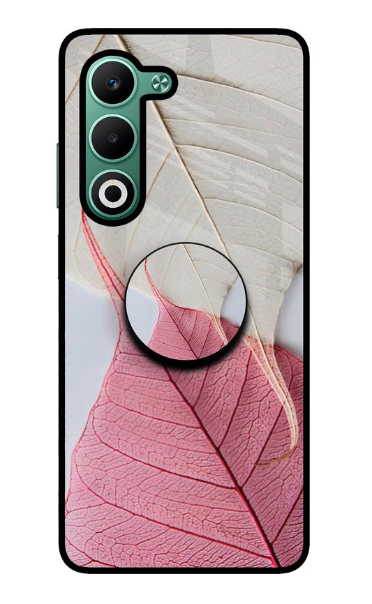 White Pink Leaf Oppo A5 5G Pop Case