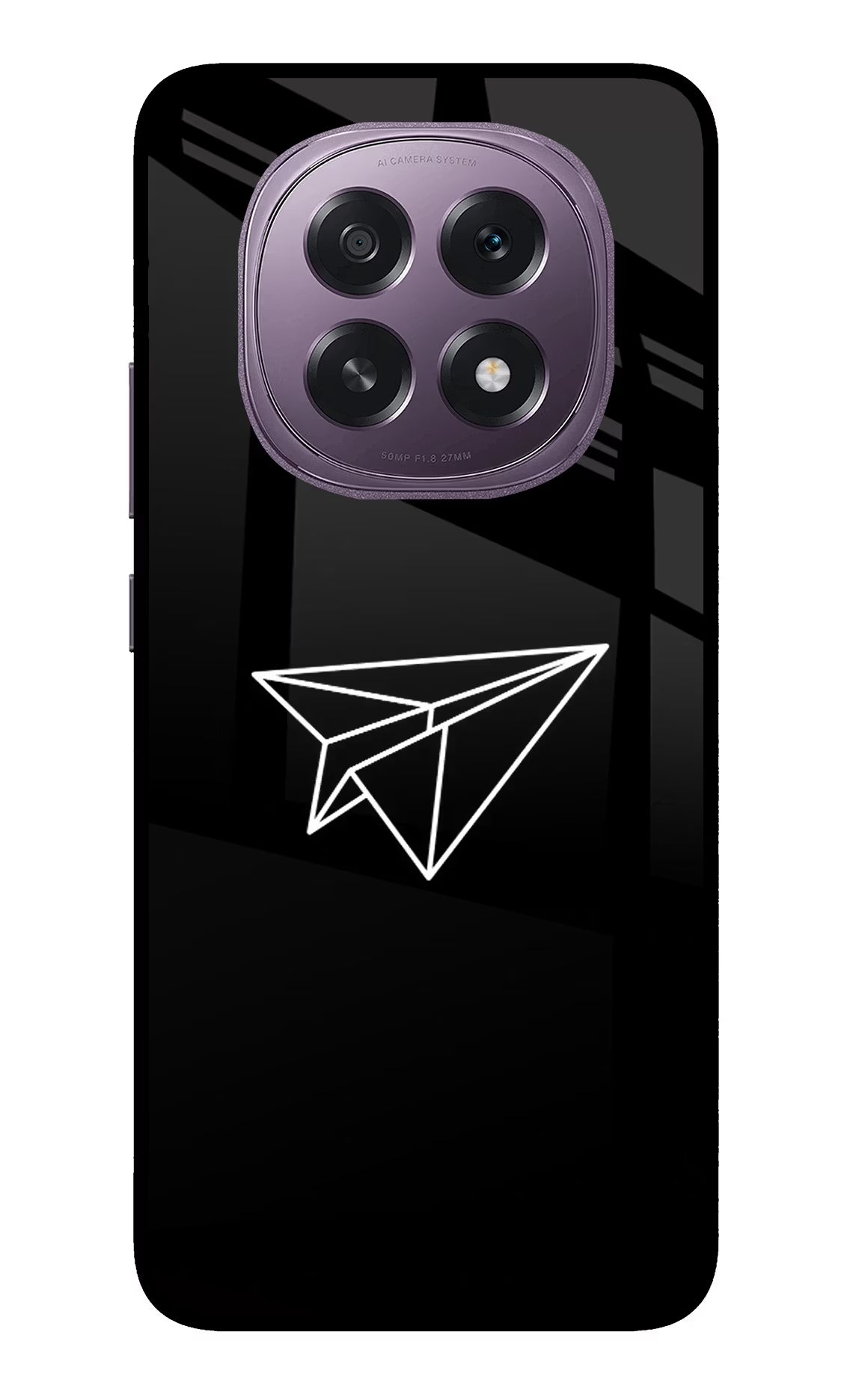 Paper Plane White Oppo F29 5G Back Cover
