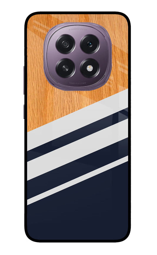 Blue and white wooden Oppo F29 5G Back Cover