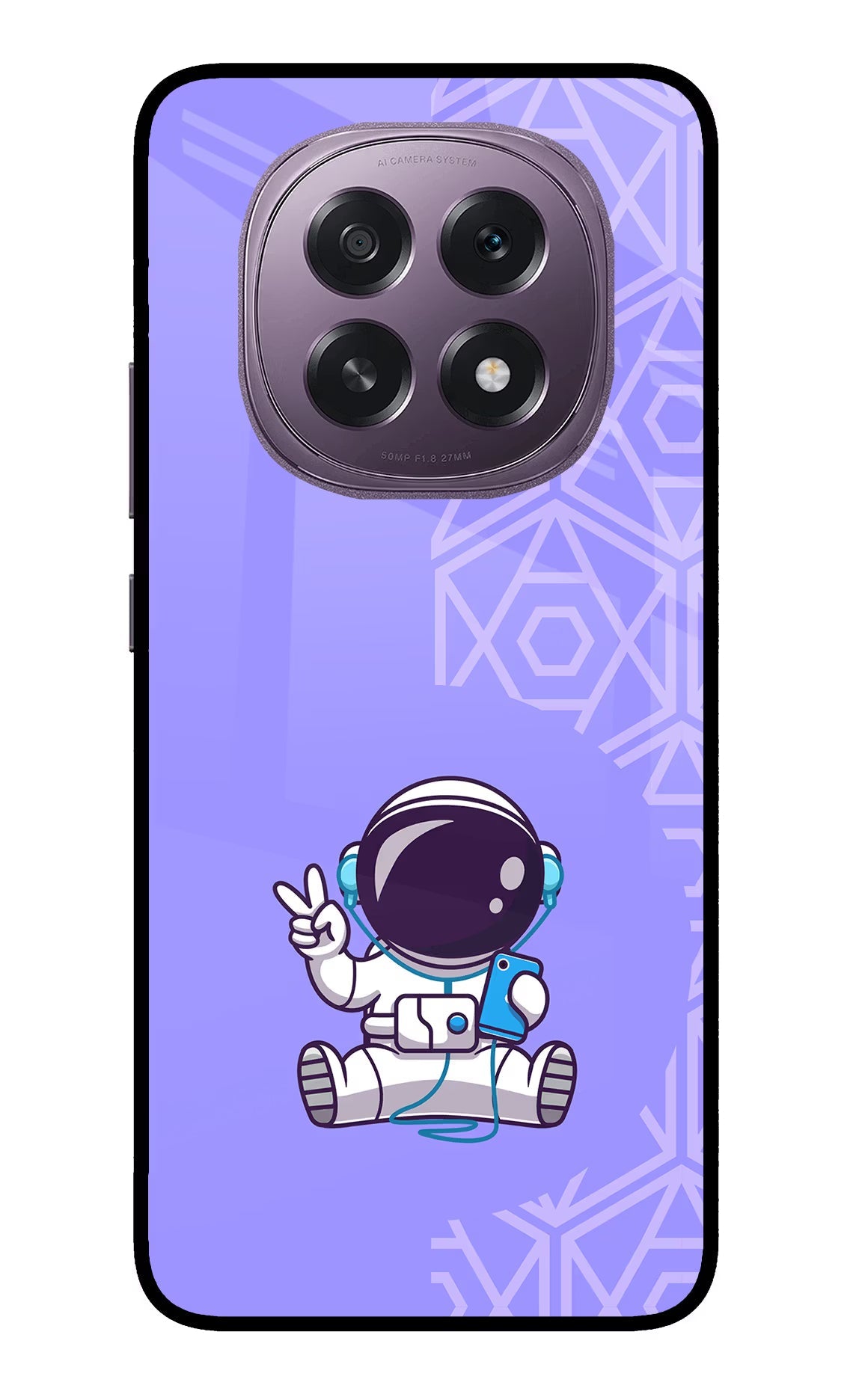 Cute Astronaut Chilling Oppo F29 5G Back Cover