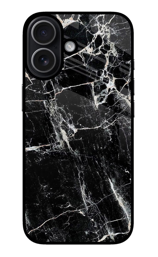 Black Marble Texture iPhone 17 Back Cover