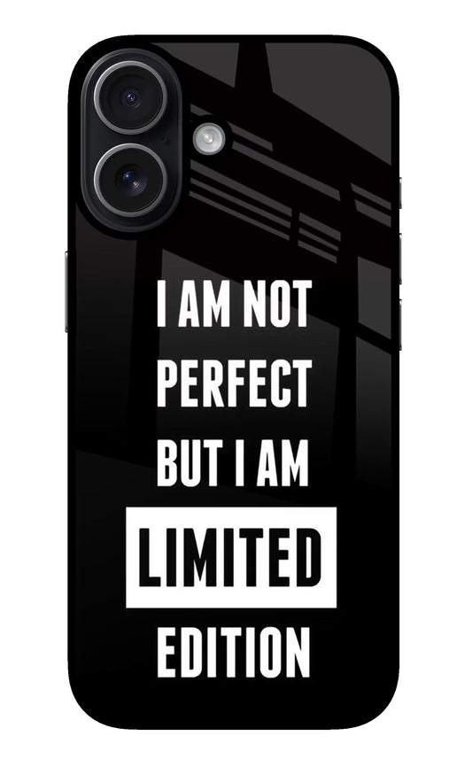 I Am Not Perfect But I Am Limited Edition iPhone 17 Back Cover