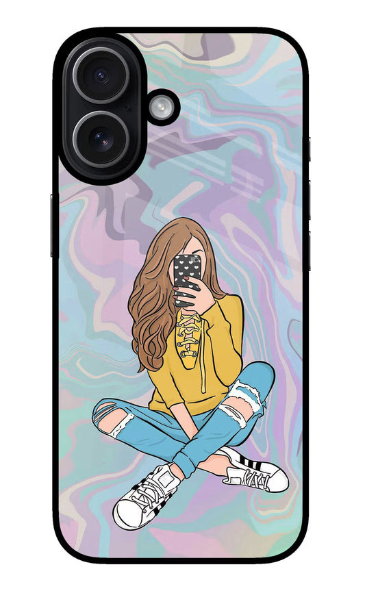 Selfie Girl iPhone 17 Back Cover