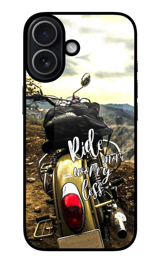 Ride More Worry Less iPhone 17 Back Cover