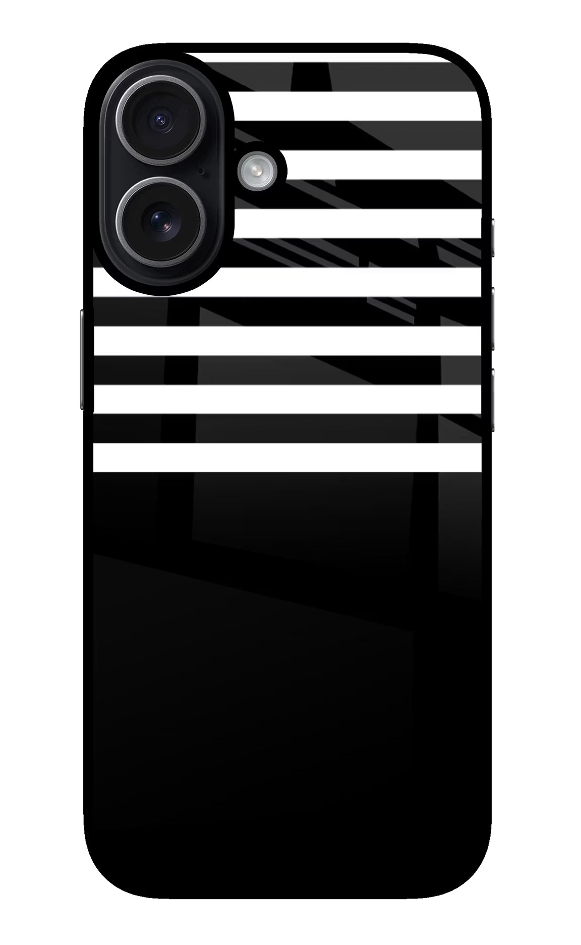 Black and White Print iPhone 17 Back Cover