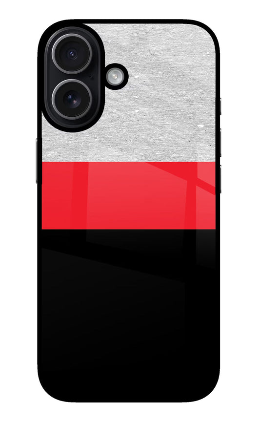 Tri Color Pattern iPhone 17 Back Cover