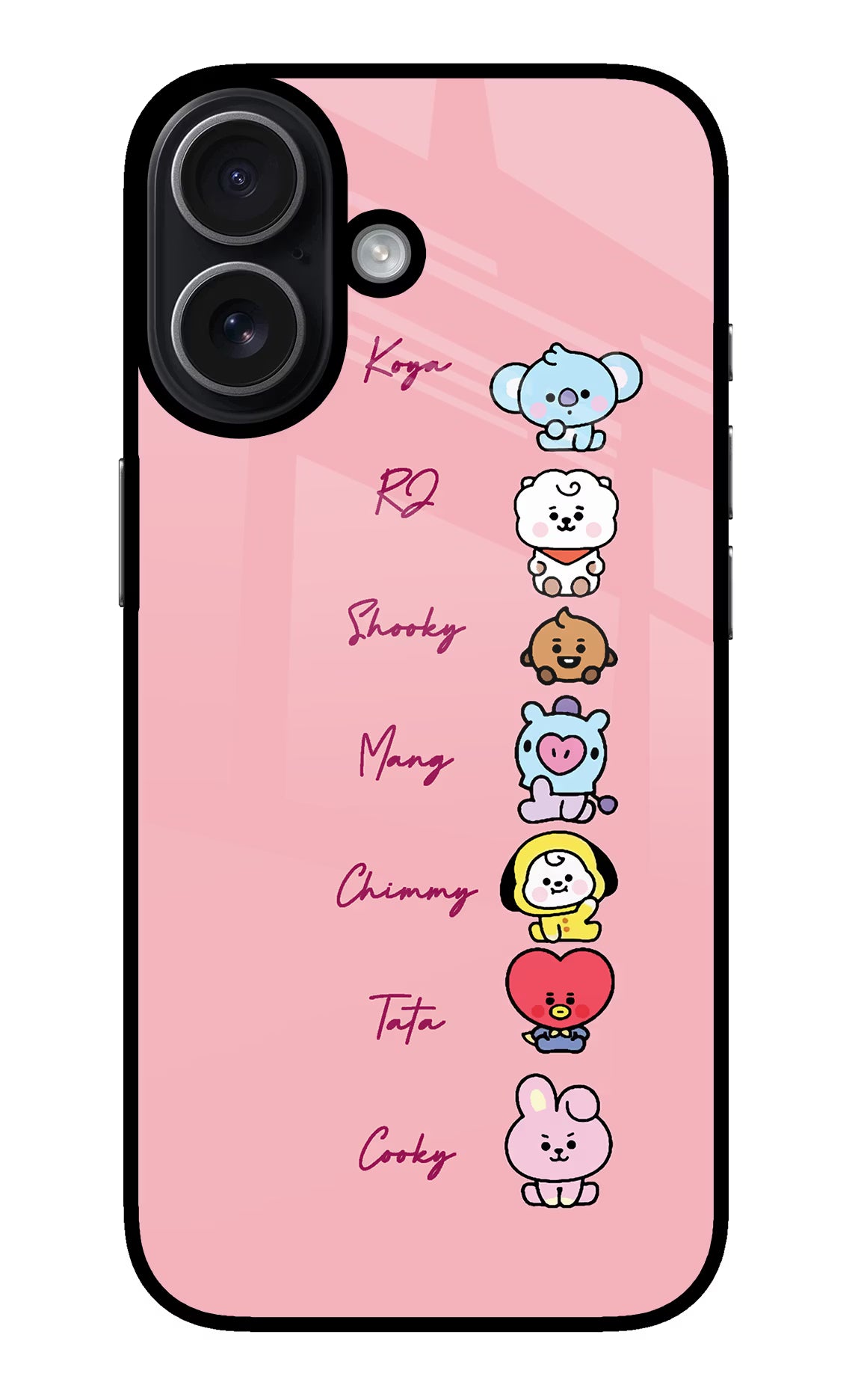 BTS names iPhone 17 Back Cover