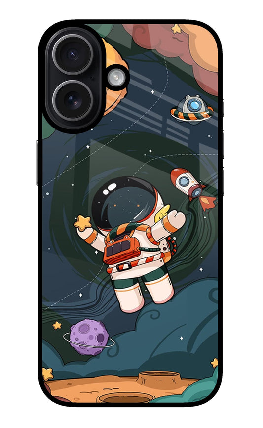 Cartoon Astronaut iPhone 17 Back Cover