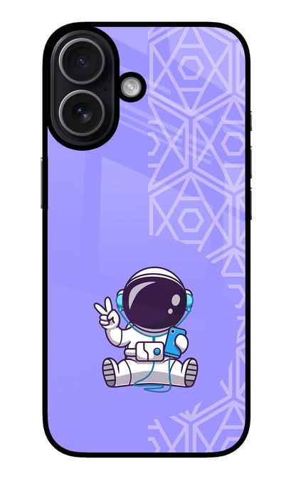 Cute Astronaut Chilling iPhone 17 Back Cover