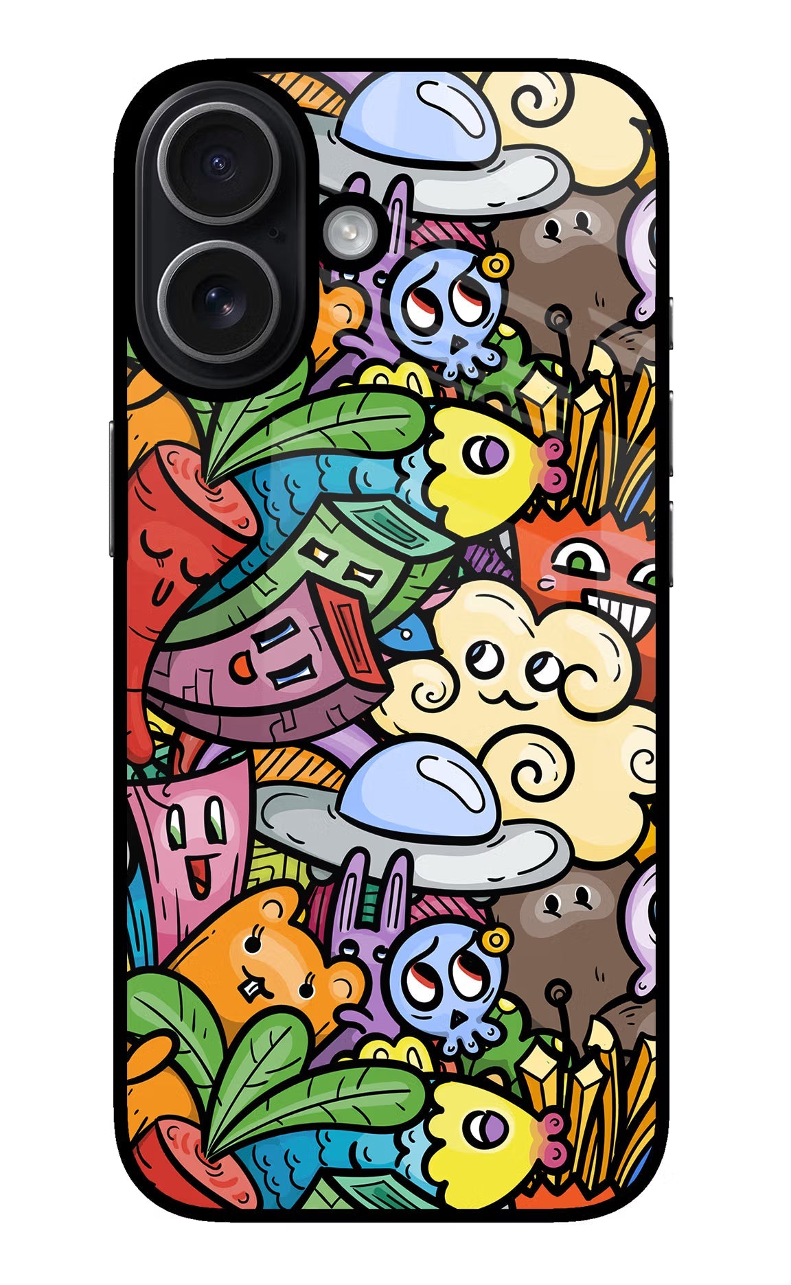 Veggie Doodle iPhone 17 Back Cover