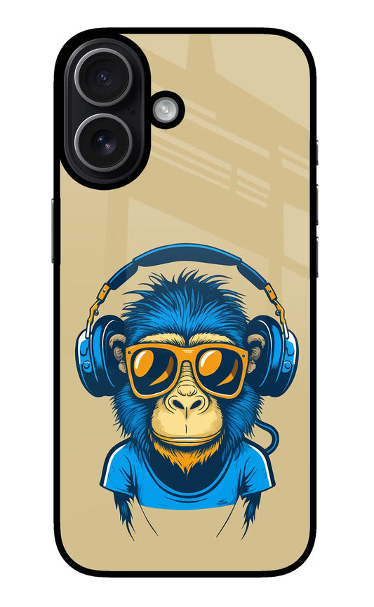 Monkey Headphone iPhone 17 Back Cover