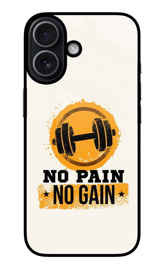 No Pain No Gain iPhone 17 Back Cover
