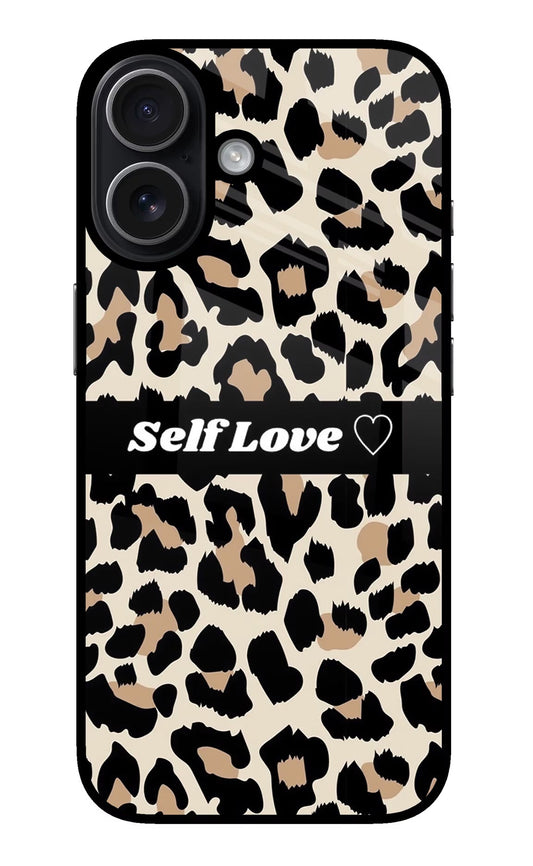 Leopard Print Self Love iPhone 17 Back Cover