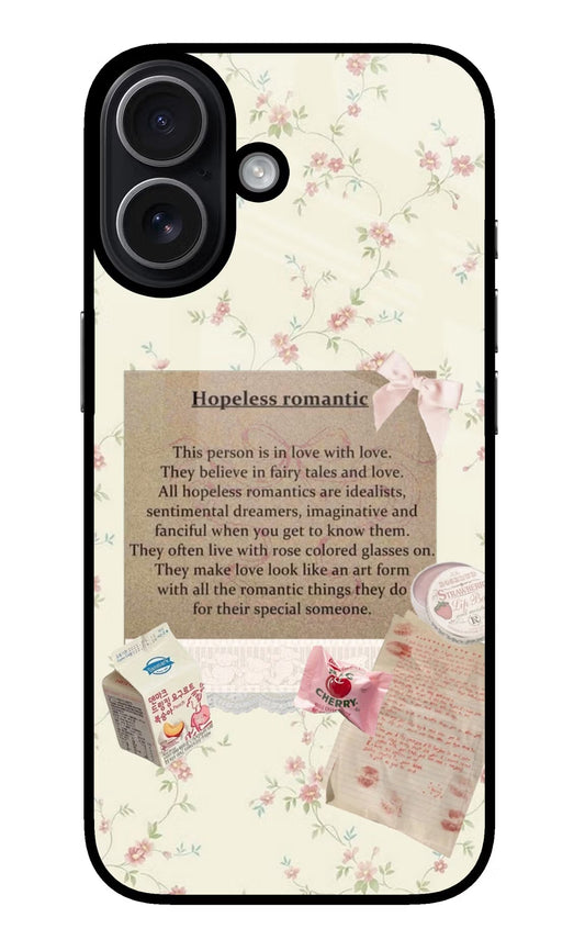 Hopeless Romantic iPhone 17 Back Cover
