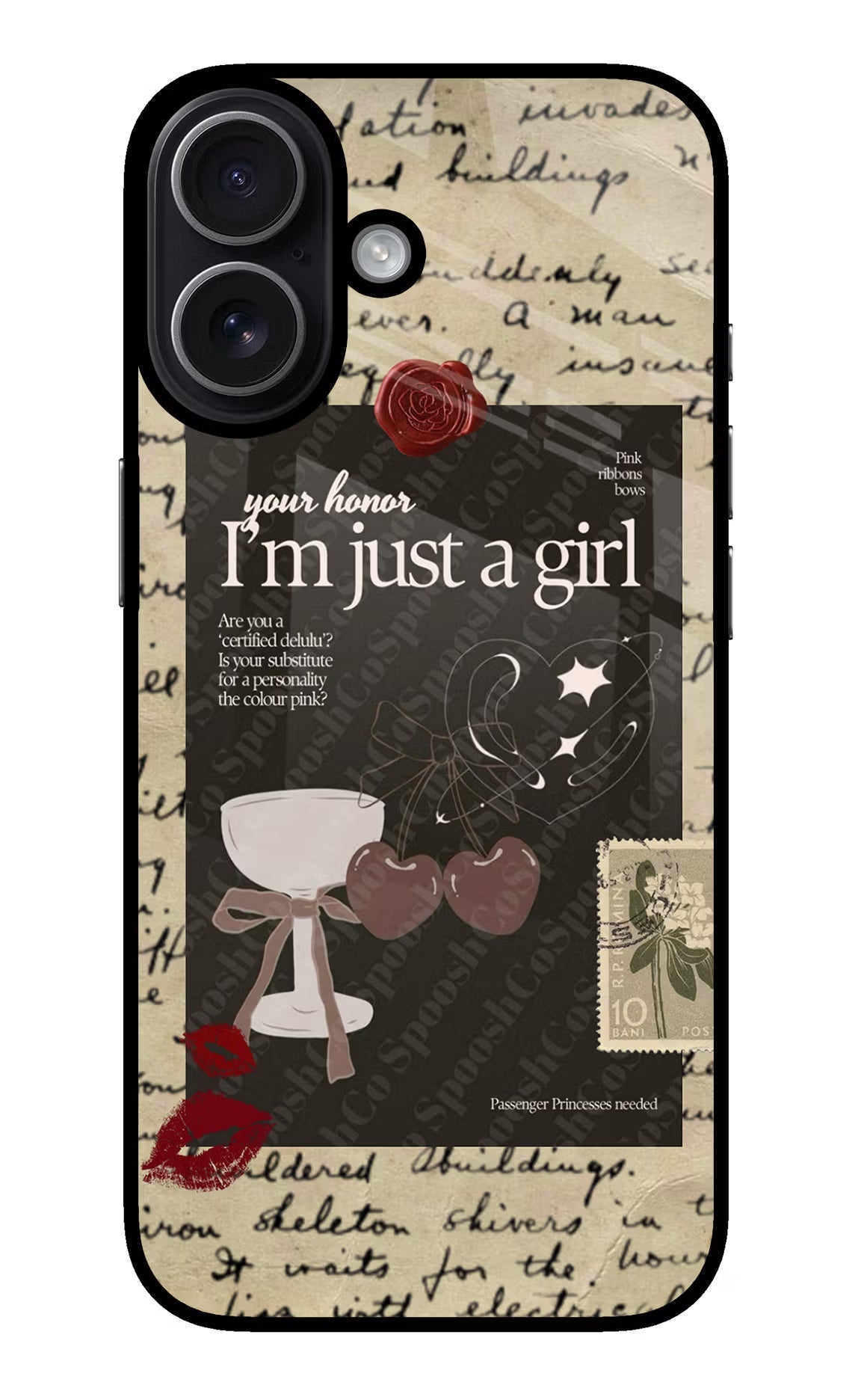 I am just a girl iPhone 17 Back Cover