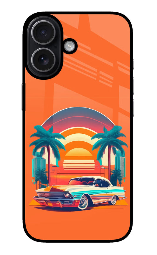 Palm Drive 80s iPhone 17 Back Cover