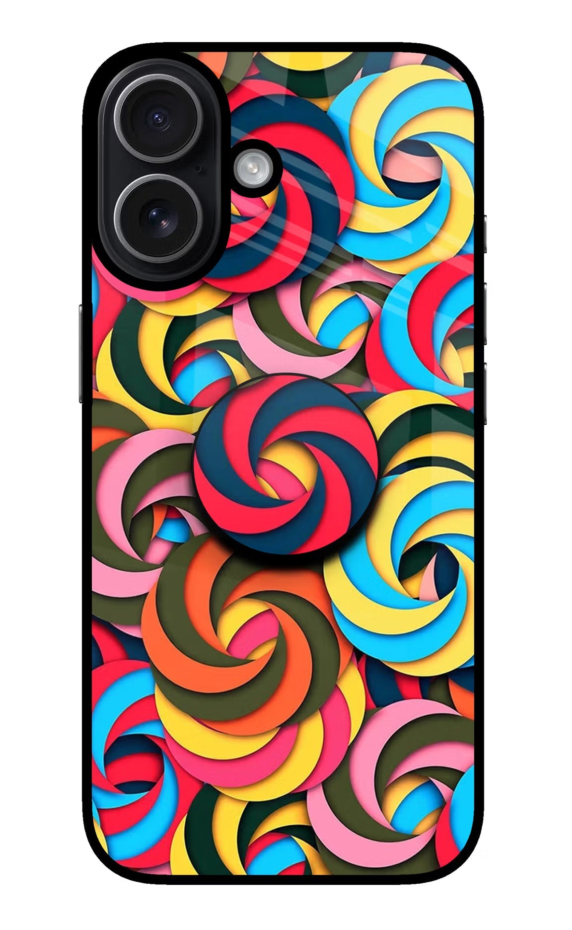Spiral Pattern iPhone 17 Pop Case