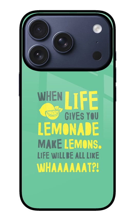 Quote iPhone 17 Pro Back Cover